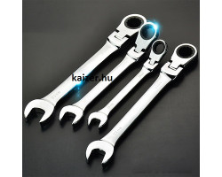 Racsnis csillag-villáskulcs 10 mm csuklós