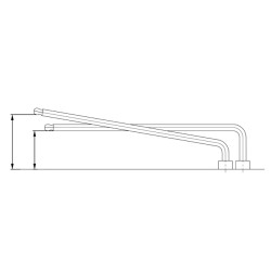 Hatszögkulcs 10.00 mm 100°gömbvégű long