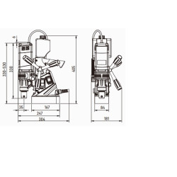 Mágnestalpas fúrógép DX-35 1100W
