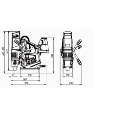 Mágnestalpas fúrógép DX-60 1500W