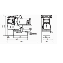 Mágnestalpas fúrógép DXH-35 1100W