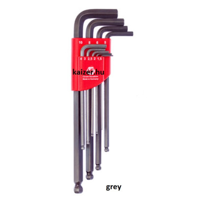 Hatszögkulcs klt  1.5-10 INOX Gömbvégű extra long