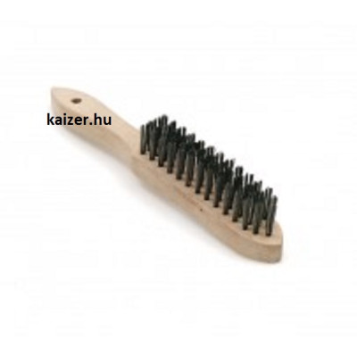 Drótkefe 6 soros hullámos acél 0.3-0.35 mm