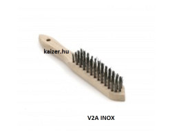Drótkefe 4 soros hullámos inox 0.3-0.35 mm Drótkefe 4 soros hullámos inox 0.3-0.35 mm