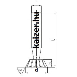 Szögmaró d32.0x12 45° z12 HSS  szár felé csökkenő