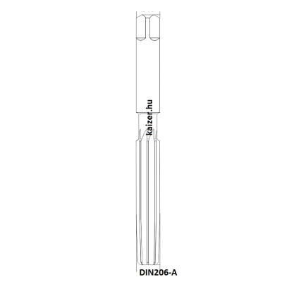 Kézi dörzsár 24.00 mm H7 HSS GS900 DIN 206-A