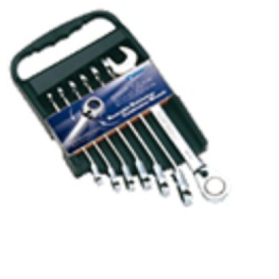 Csillag-villáskulcs klt 8-19 mm racsnis 7 részes