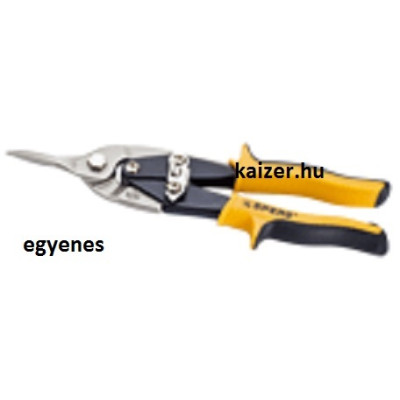 Lemezolló 250 mm egyenes 355-2810SB sárga