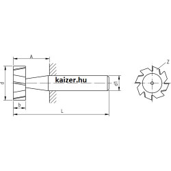 Íves-horonymaró d 13.5x 3 z10 HSSE