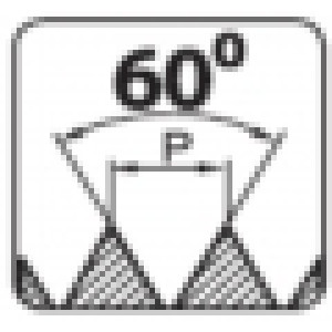 Menetkészítő lapkák rész profil ISO-60°