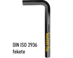 Hatszögkulcsok normál hossz ( rövid) ISO 2936 (DIN 911) metrikus  0,7÷55 mm fekete