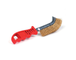 Drótkefe hajlitott hullámos rezezett 0.3 mm piros Drótkefe hajlitott hullámos rezezett 0.3 mm piros