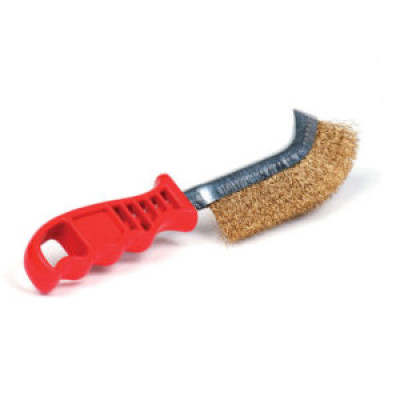 Drótkefe hajlitott hullámos rezezett 0.3 mm piros