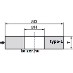 Csiszolókorong 1-125x 20x 20 CRA80K7VE01-35
