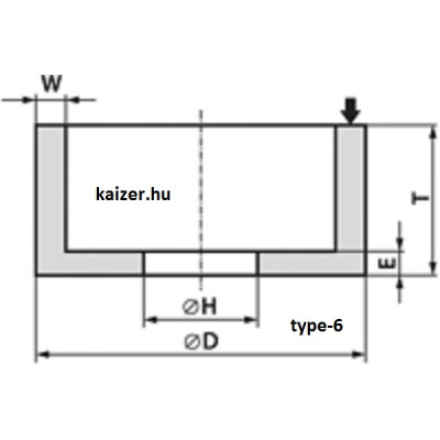 Csiszolókorongok típus- 6