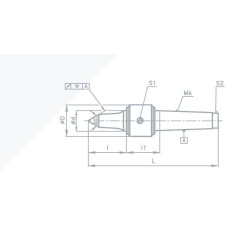 Forgócsúcs MK 5 60° UNI NC