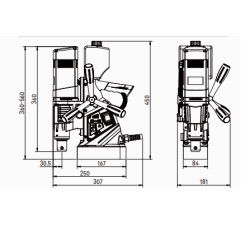 Mágnestalpas fúrógép DB-50 1100W