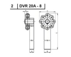 Recézőkeréktartók DVR20A-8  20*32*200