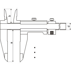 Tolómérő 0- 300x 55 mm 0.05 Műhely STEEL Tolómérő 0- 300x 55 mm 0.05 Műhely STEEL