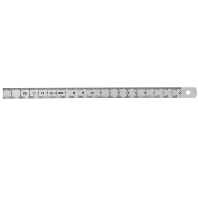 Vonalzó fém  300x13x0.5 mm flexibilis inox